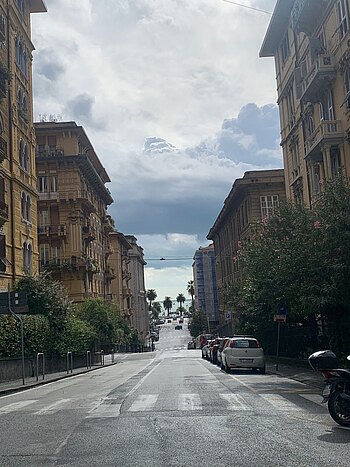 Blick auf die Bucht von La Spezia während eines aufregenden Landausfluges