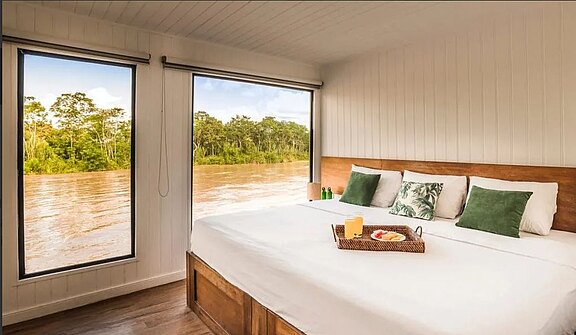 Kabine mit Amazonas Blick Kabine mit Amazonas Blick